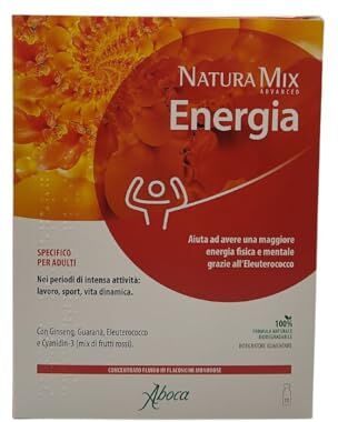 Aboca Natura Mix Advanced Energia 10 Flaconcini, 150 g