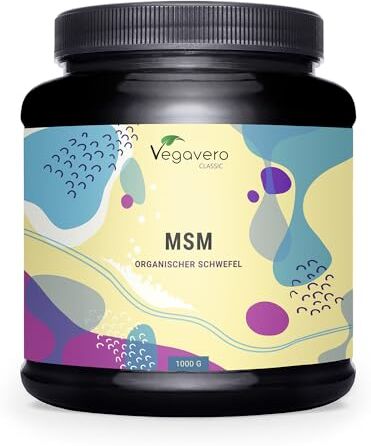 Vegavero MSM Integratore   Zolfo in polvere puro al 99,9% (1Kg)   Salute delle Articolazioni, Unghie e Capelli   Senza Additivi   Vegan   ®