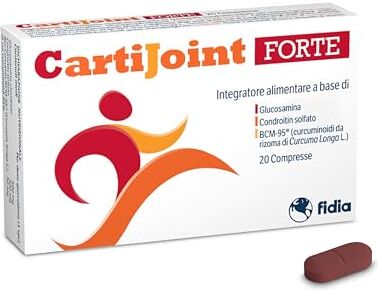 CARTI-JOINT Fidia Farmaceutici CartiJoint FORTE 20 Compresse, Integratore Alimentare per il Benessere delle Articolazioni, Senza Glutine e Lattosio