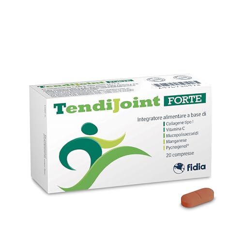 CARTI-JOINT Fidia Farmaceutici TendiJoint FORTE 20 Compresse, Integratore Alimentare per il Benessere dei Tendini, Senza Glutine e Lattosio