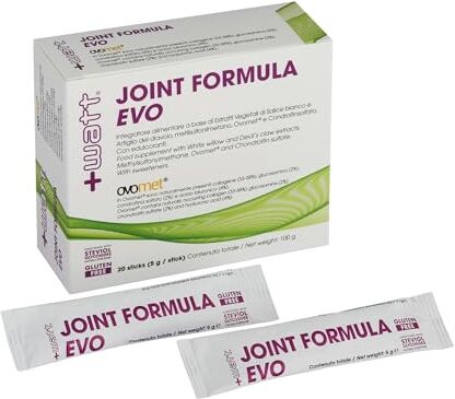 +Watt Joint Formula Evo Integratore Alimentare a Sostegno della Mobilità Articolare 20 Sticks