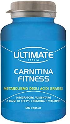 ULTIMATE ITALIA Carnitina Fitness – Acetil L Carnitina E Vitamine Quante Volte Hai Cercato Di Liberarti Da Quegli Ultimi Chili Di Grasso Che Non Vogliono Andare Via? 120 Capsule