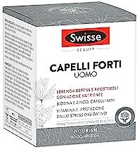 Swisse Capelli Forti Uomo 30 Compresse, Integratore di Biotina, Zinco, serenoa repens, integratore per capelli