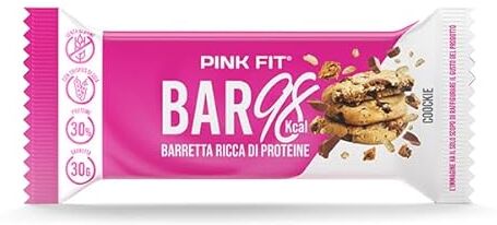 PROACTION Pink Fit Bar 98 Kcal Barretta ricca di proteine 30g GUSTO COOKIE 25 barrette