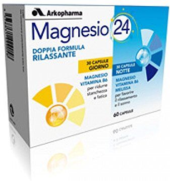 Arkopharma Magnesio 24 G&N, 60 Capsule, 1 unità, 1