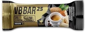 NET INTEGRATORI 24 Barrette proteiche da 50gr Low carb VB Bar 25 SENZA GLUTINE gusto MANDORLA CAFFE