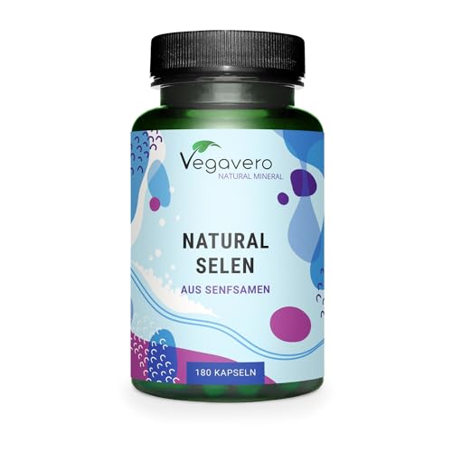 Vegavero SELENIO Organico ®   100% NATURALE da semi di Senape   180 capsule   Vegan