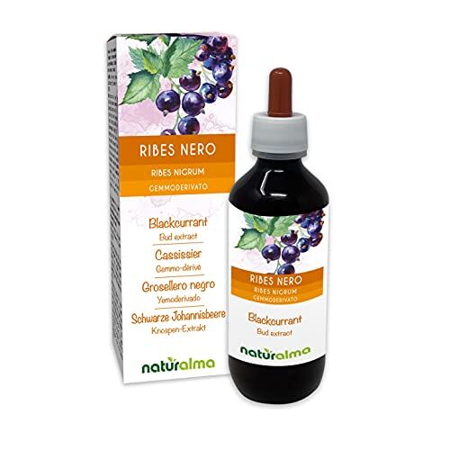 Naturalma Ribes nero (Ribes nigrum) Gemmoderivato analcoolico da gemme fresche    Estratto liquido gocce 200 ml   Integratore alimentare   Vegano