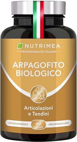 Plastimea Arpagofito Biologico   Rafforzamento Delle Articolazioni e Della Cartilagine   Dolori Articolari   Cervicale   Protegge Il Fegato   Facilita La Digestione   1200 mg   90 Capsule Vegane