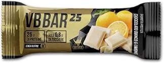 NET INTEGRATORI 24 Barrette proteiche da 50gr Low carb VB Bar 25 SENZA GLUTINE gusto CIOCCOLATO BIANCO E LIMONE