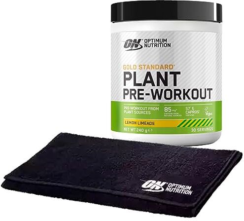 Optimum Nutrition Gold Standard 100% Plant Proteine Vegetali in Polvere per Sostegno e Riparazione Muscolare Integratore Proteico Vegan per Uomo o Donna Gusto Limonata 30 Porzioni 240g + ASCIUGAMANO