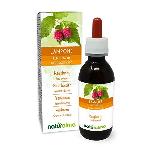Naturalma Lampone (Rubus idaeus) Gemmoderivato analcoolico da giovani getti freschi    Estratto liquido gocce 120 ml   Integratore alimentare   Vegano