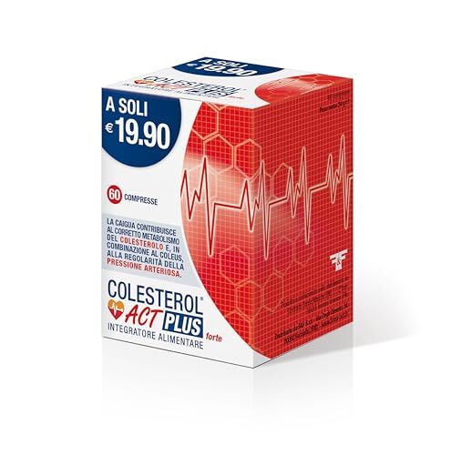 F & F Colesterol ACT PLUS Forte 60 Compresse Integratore Alimentare Metabolismo Colesterolo