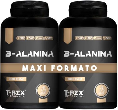 Rex Beta Alanina 200 compresse da 1000mg   Integratore alimentare a base di B-Alanina con Vitamina B1, B6 ed E. Potente post workout per recupero muscolare