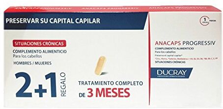 Ducray Anacaps Reactive Integratore Alimentare, 3 x 30 Capsule