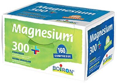 Boiron Integratore magnesio e selenio Vitamine b1, b2, b5, b6, b8, b9 b12 E e PP – Il magnesio contribuisce a ridurre stanchezza e affaticamento 160 compresse da 500 mg  Magnesium 300+