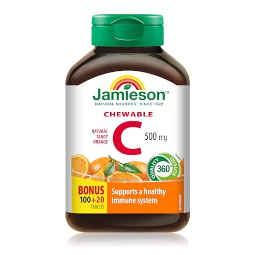 Jamieson Capsule Vitamina C, Masticabile, 120 compresse