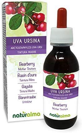 Naturalma Uva ursina (Arctostaphylos uva ursi) foglie Tintura Madre analcoolica    Estratto liquido gocce 120 ml   Integratore alimentare   Vegano