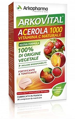 Arkopharma 8927 Acerola 1000 Masticabile, 30 compresse