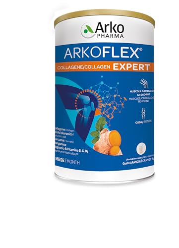 Arkopharma Arkoflex Collagene Expert Integratore Alimentare in Polvere Con Magnesio, Manganese, Vitamina B, C, D Per Ossa e Muscoli 1 Confezione da 390g