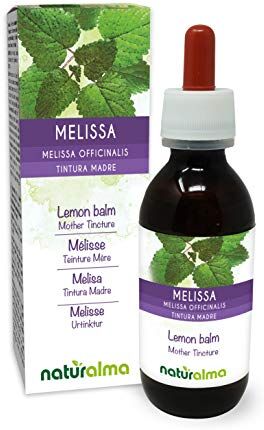 Naturalma Melissa (Melissa officinalis) foglie Tintura Madre analcoolica    Estratto liquido gocce 120 ml   Integratore alimentare   Vegano