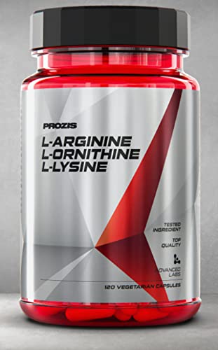 Prozis L-Arginina L-Ornitina L-Lisina, 120 Capsule integratore completo