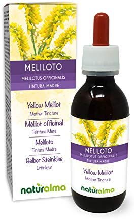 Naturalma Meliloto (Melilotus officinalis) erba con fiori Tintura Madre analcoolica    Estratto liquido gocce 120 ml   Integratore alimentare   Vegano