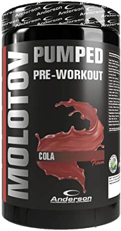 Anderson Integratore Molotov Pre-Workout Energetico con Carboidrati, Cola 600g