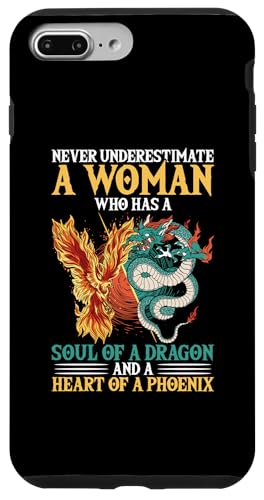 Phoenix Custodia per iPhone 7 Plus/8 Plus Una donna che ha un'anima di drago e un cuore di fenice