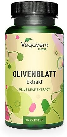 Vegavero OLIVO integratore ®   con il 40% di OLEUROPEINA   dalla Spagna   7500 mg (15:1) per capsula   90 capsule   Vegan