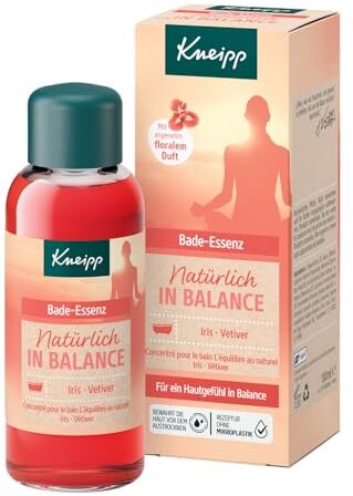 Kneipp Essenza da bagno naturale in equilibrio, olio da bagno con estratto biologico naturale della pianta medicinale Rhodiola Rosea per effetto stimolante e riduzione dello stress, 100 ml