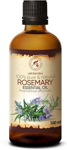 Trust Olio Essenziale di Rosmarino 100ml Rosmarinus Officinalis Profumi per Ambienti Oli Essenziali per Aromaterapia Aromi per Diffusori Olio per Corpo Integratori per Capelli