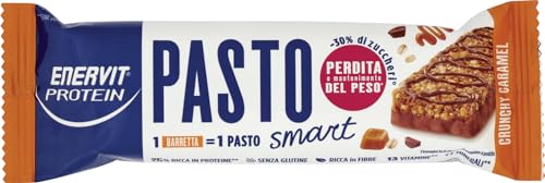 Enervit Protein Pasto Smart Barretta Sostitutiva del Pasto Crunchy Caramel, 55g