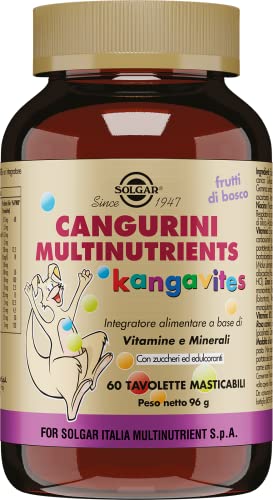 SOLGAR Cangurini Multinutrients masticabile frutti di bosco, 1.0 kilograms, 60.0 unità, 1 item