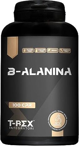 Rex Beta Alanina 100 compresse da 1000mg   Integratore alimentare a base di B-Alanina con Vitamina B1, B6 ed E. Potente post workout per recupero muscolare