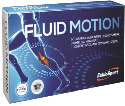 ETHICSPORT Fluid Motion Confezione da 30 cpr x 1400 mg Integratore alimentare per chi ha cartilagini e articolazioni deboli e usurate