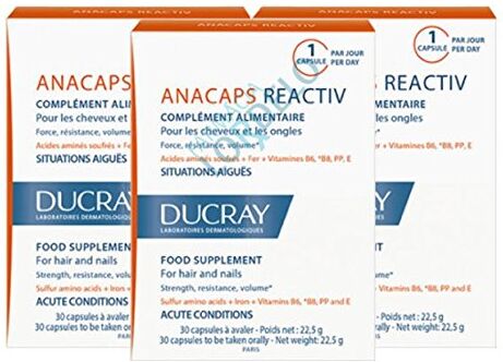 Ducray Anacaps Reactiv, 3 confezioni da 30 capsule