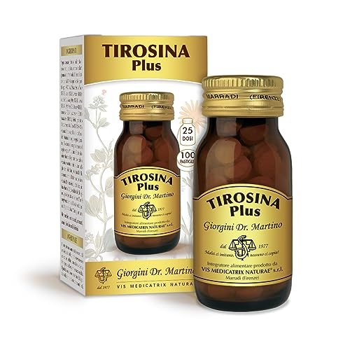 Dr. Giorgini TIROSINA PLUS Pastiglie 50 g (integratore di L-tirosina, arricchito con iodio e vitamine del gruppp B)