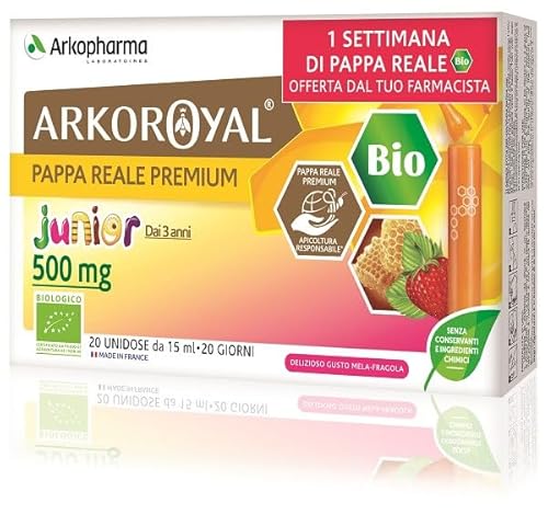 Arkopharma Arkoroyal Royal Fruits Integratore di Pappa Reale, 20 Fialoidi