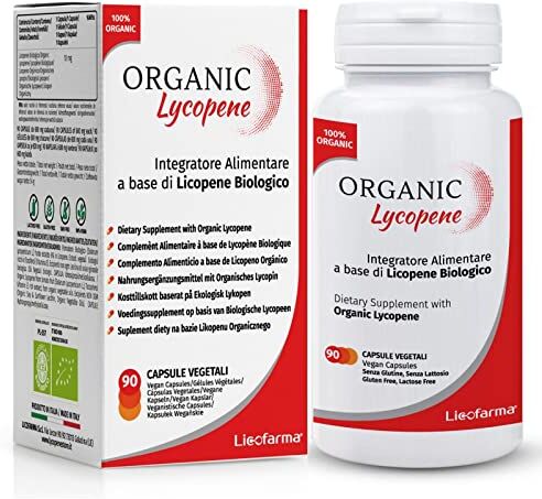 Licofarma Organic Lycopene Integratore Antiossidante con Licopene Biologico Confezione da 90 Capsule