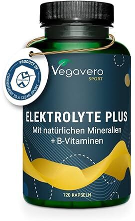 Vegavero Integratore Elettroliti ®   Magnesio, Potassio, Cloruro e Calcio   Integratore Sali Minerali Sport   con Minerali Naturali Aquamin™ e ConcenTrace®   No OGM   Vegan