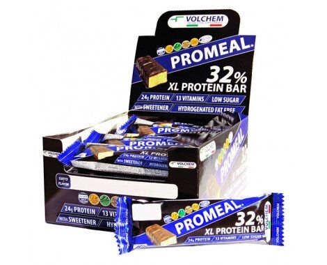 Volchem [NUOVE]  Promeal XL Protein bar 20x 75g (gusto PEANUT) + omaggio 2x PROMEAL ZONE 50g NT INTEGRATORI