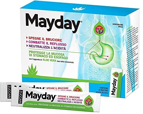 ZUCCARI Mayday 18 Stick Pack, Digestione, Liquido