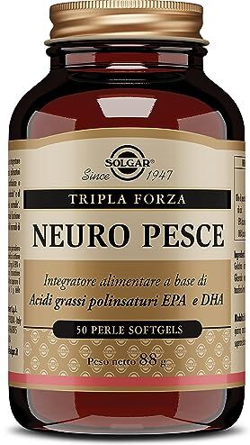 SOLGAR Neuro Pesce, 50 perle softgels, Peso netto: 88g