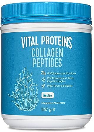 Vital Proteins Collagen Peptides Collagene Idrolizzato – Collagene in Polvere 20g per Porzione – Non Aromatizzato – Barattolo da 567g