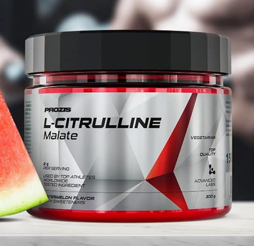 Prozis L-Citrulline Malate Natural, 300 gr aminoacido citrullina malato, multi gusti (anguria)