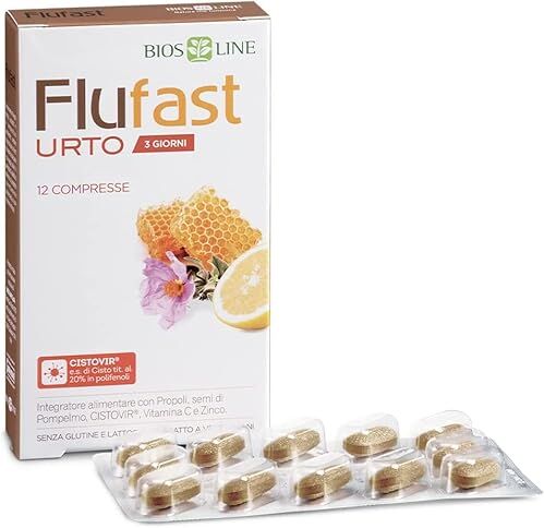 Bios Line BIOSLINE- Flufast URTO 3 GIORNI, 12 Compresse (2 CONFEZIONI) (2)