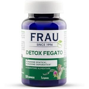 FRAU Detox Fegato 120 Compresse da 650 mg, Integratore Alimentare Estratto Carciofo, Cardo Mariano, Tarassaco e Bardana, Funzione Epatica, Depurativa, Drenaggio Liquidi, Senza Glutine, Senza Lattosio FRAU Detox Fegato 120 Compresse da 650 mg, Integratore Alimentare Estratto Carciofo, Cardo Mariano, Tarassaco e Bardana, Funzione Epatica, Depurativa, Drenaggio Liquidi, Senza Glutine, Senza Lattosio