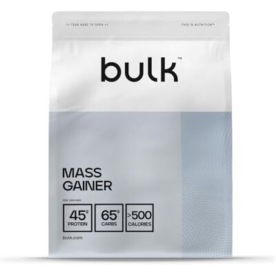 Bulk Complete Mass Gainer Chocolate Cookies 2.5kg 45g di proteine e 5g di BCAA per porzione Integratore calorico per aumentare la massa muscolare Facile da miscelare Gusti deliziosi Bulk Complete Mass Gainer Chocolate Cookies 2.5kg 45g di proteine e 5g di BCAA per porzione Integratore calorico per aumentare la massa muscolare Facile da miscelare Gusti deliziosi