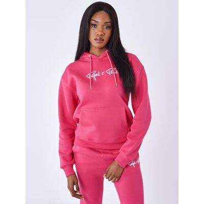 Pro-Ject Felpa da donna, colore fucsia, taglia L, 55% cotone,45% poliestere streetwear contemporaneo Pro-Ject Felpa da donna, colore fucsia, taglia L, 55% cotone,45% poliestere streetwear contemporaneo